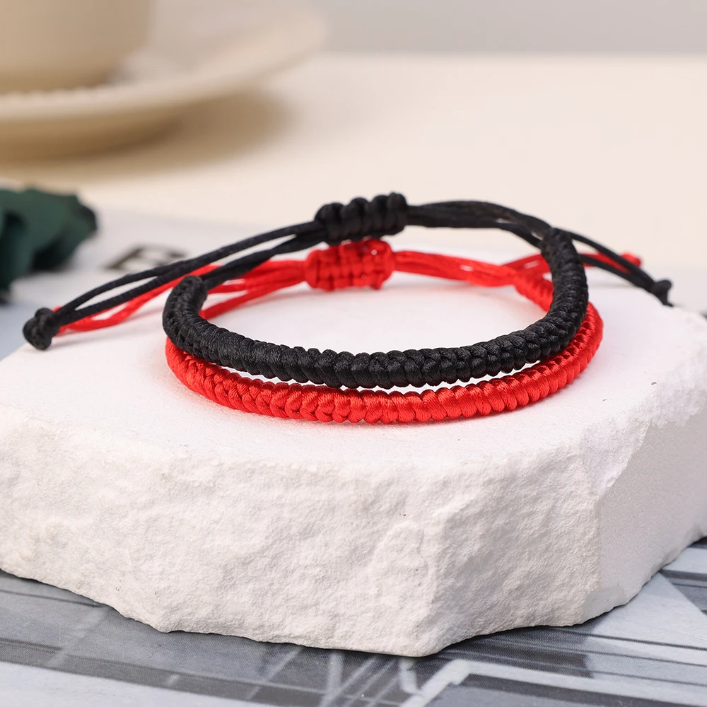 2-20pcs Lucky Red Evil Eye String Bracelet for Protection Lucky Amulet and Friendship Handmade Braid Rope Wristband Jewelry Gift