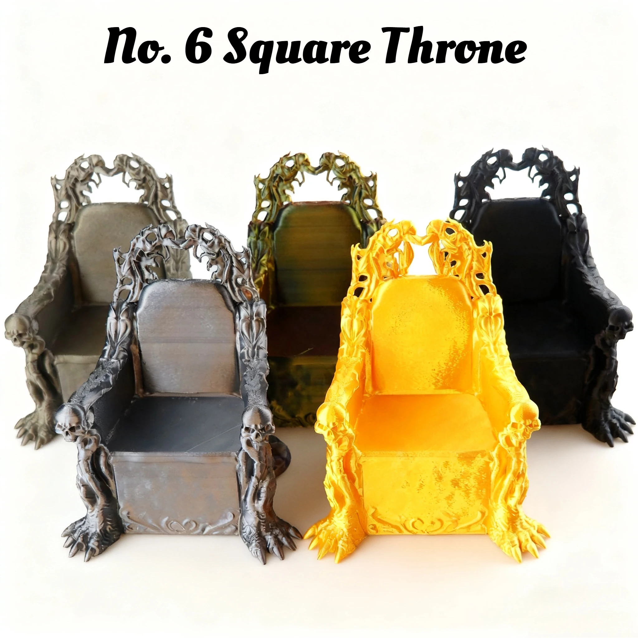 

1/12 Premium 3D Printed Action Figure Throne - Artistic Plastic Sculpture, Trendy Decorative toys