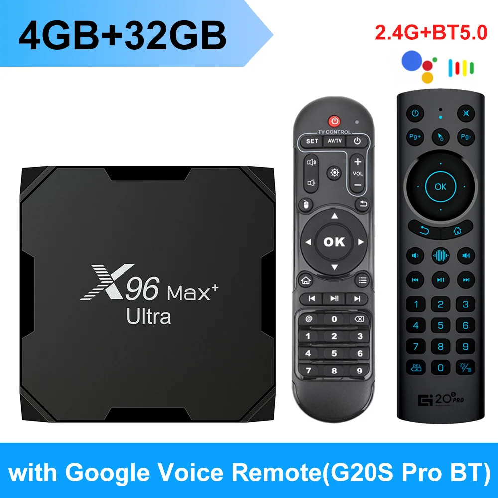 X96 Max Plus Ultra TV Box Android 11 Amlogic S905X4 4G 64G Support