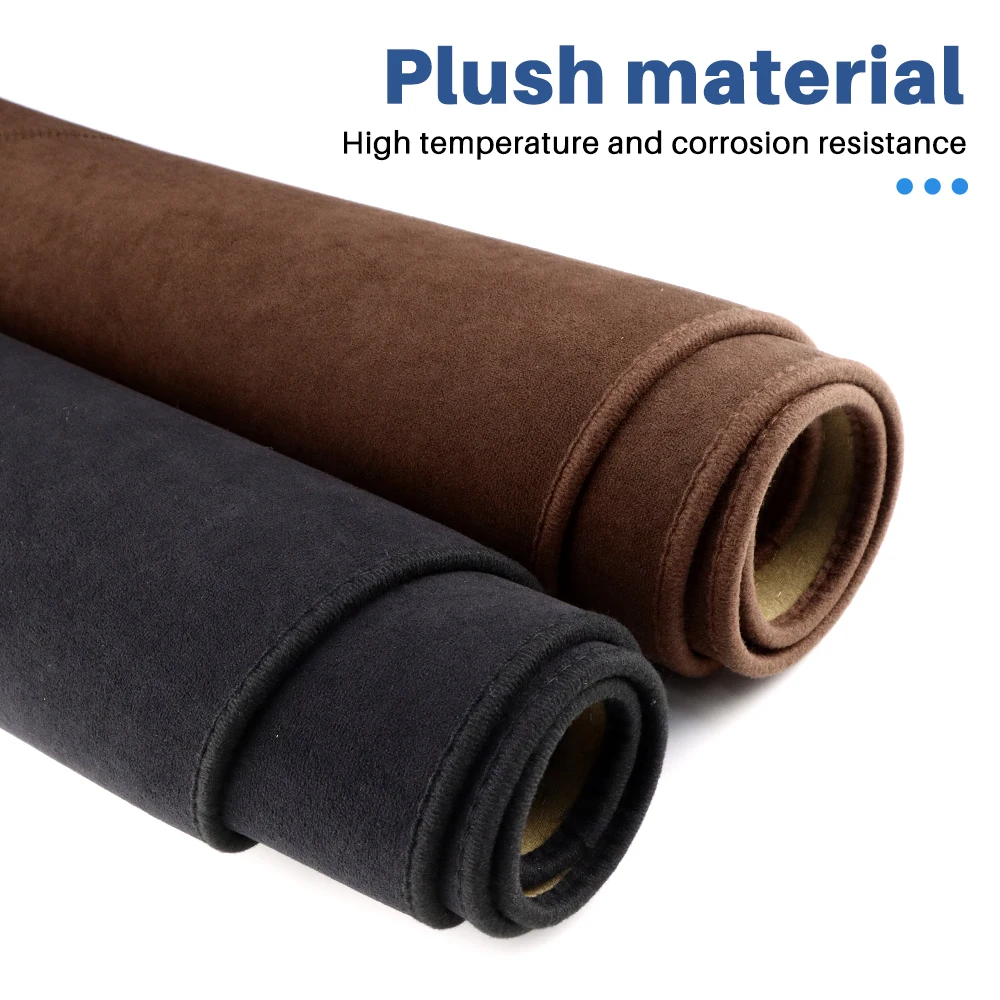 For Seat Leon 2005 2006 2007 2008 2009 2010 2011 2012 Sunshade Mat Flannel Dashmat Carpet Anti-Slip Pad Interior Accessories