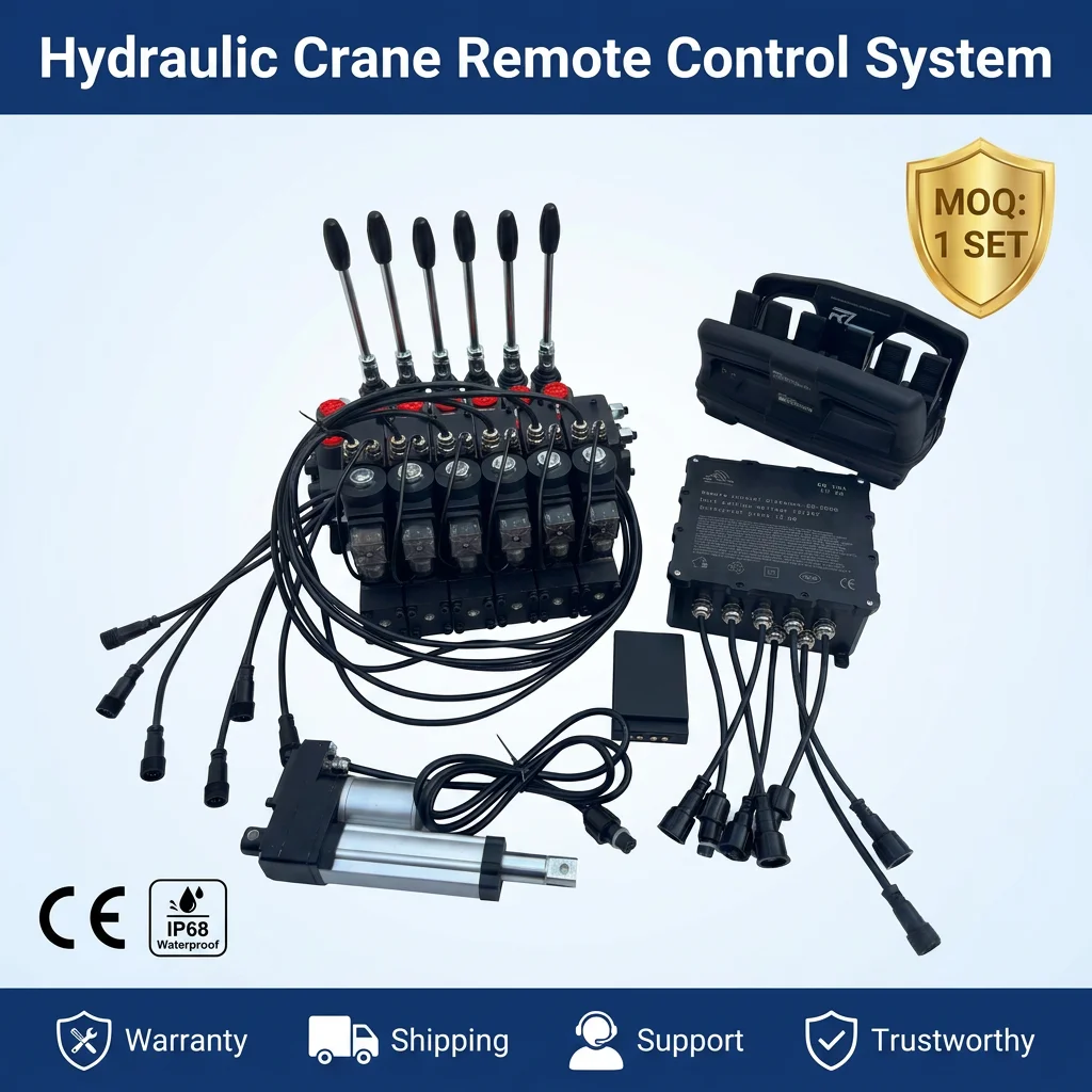 12V 24V 6 Channel Wireless Proportional Remote Control with Clutch Actuator for Hydraulic Valve Truck Crane Radio Remote Control