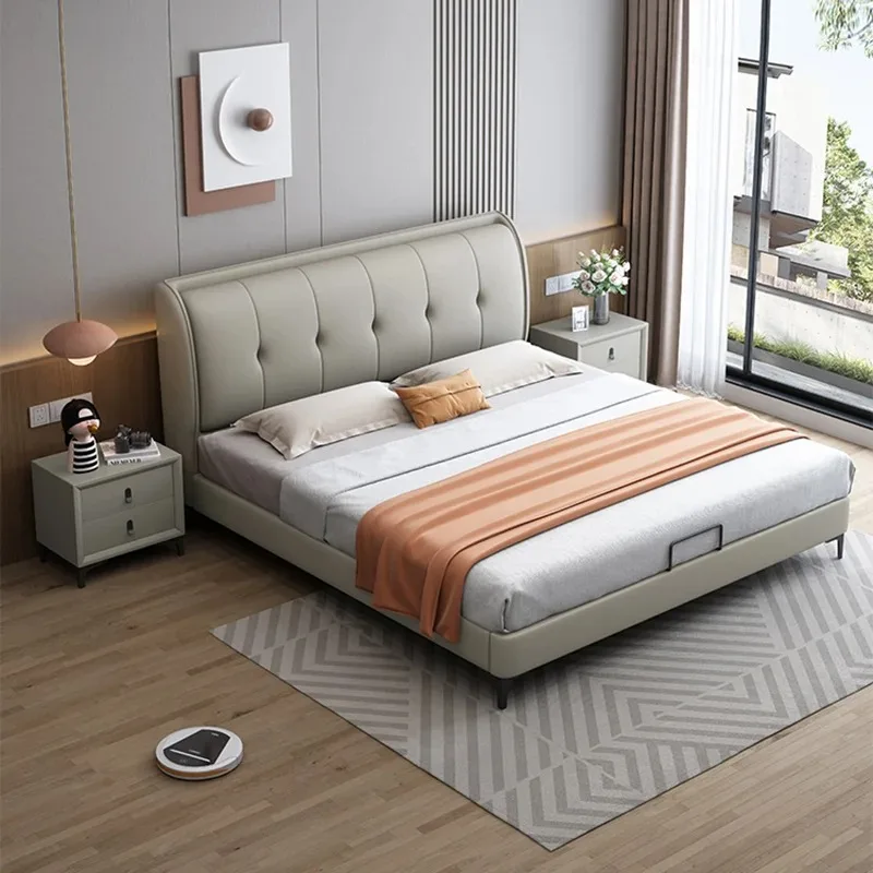 

Girls Comforter Bed Frames Organizer Platform Bedframe King Size Double Bed Bedroom Twin Storage Lit 2 Personnes Furniture Home