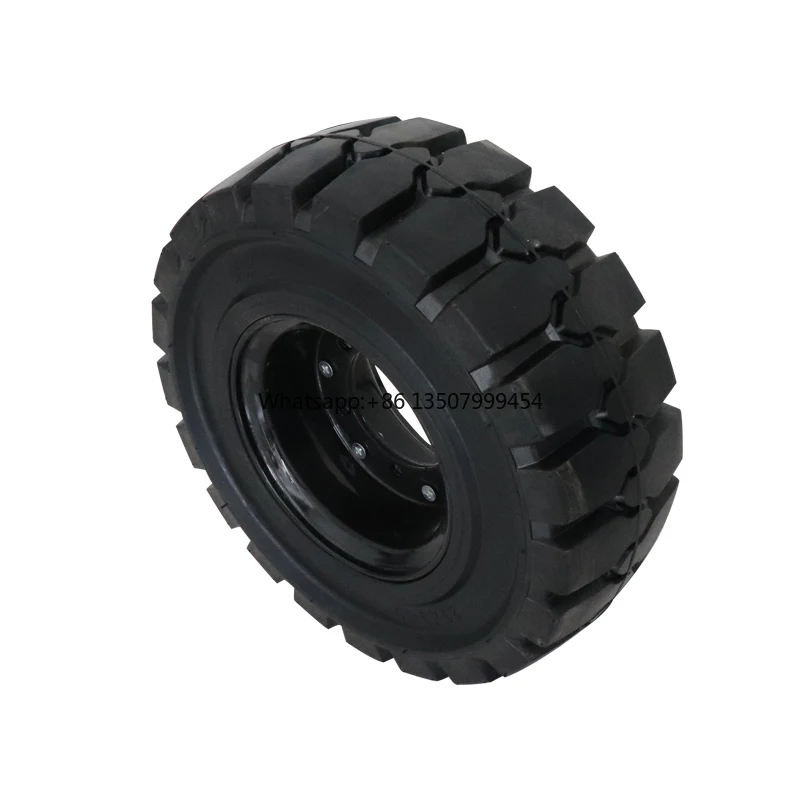 

New Solid Rubber Forklift Tires 5.00-8 4.00-8 600-9 700-9 700-12 with Ball Bearings 5000kg Load Capacity