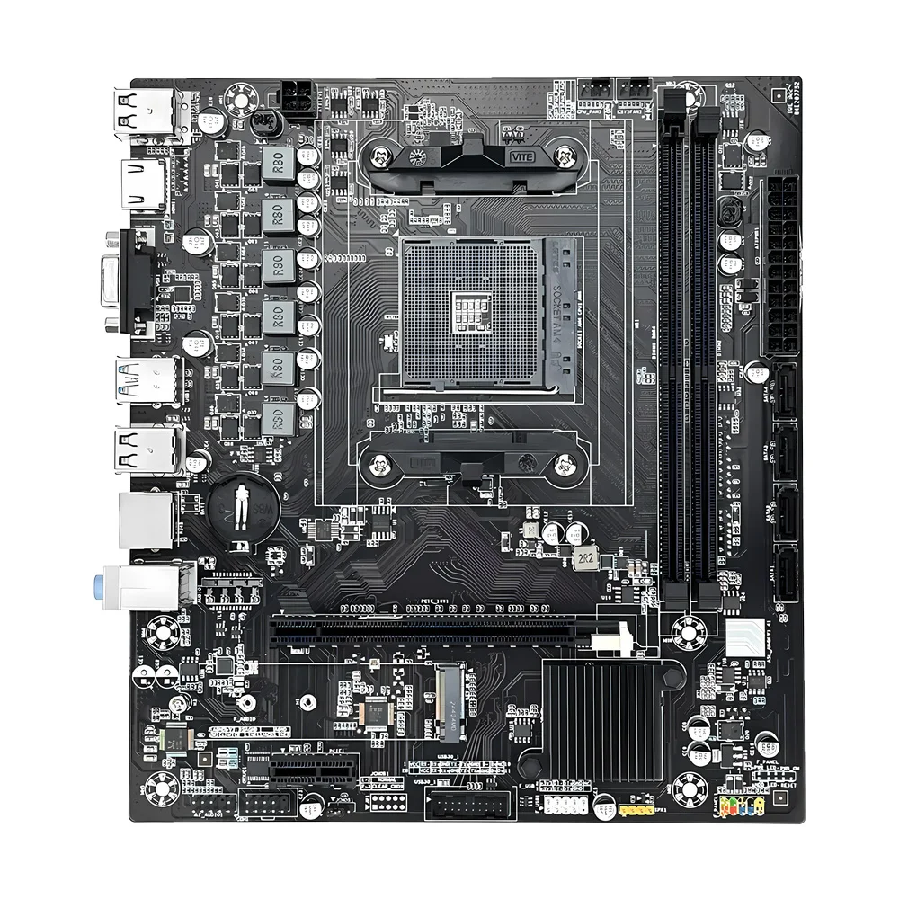 AMD Classic B450M Motherboard Dual-channel DDR4 Memory AM4 Motherboard PCI-E 3.0 NVME (supports Ryzen 5600 5600G CPU)