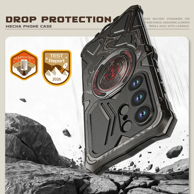 For Samsung Galaxy S26 Ultra Case metal aluminum alloy phone case frame anti fall hard a favorite of gamers protective cover