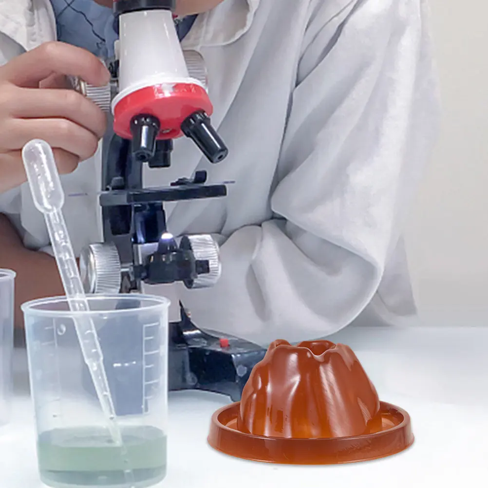 

Plastic Volcano Shell Eruption Set Light Brown Realistic Stem Science Experiment Kit for Classroom DIY Volcano Demonstration