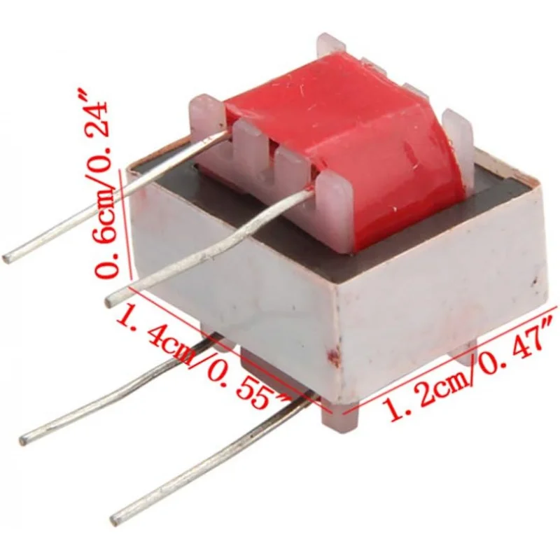 5pcs EI14 오디오 커플링 절연 변압기 600:600 1:1, 고압 안정적인 성능, 290mH 인덕턴스