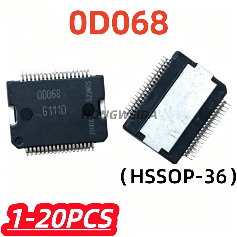 1-20Pcs/lot 0D068 OD068 00068 OOO68 Injection Driven New Car Computer Board Vulnerable Chip