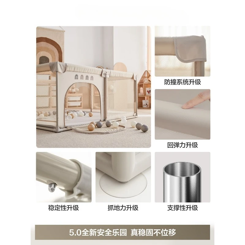 

Rainbow fabric fence protective fence baby climbing mat game indoor baby children's home living room fence