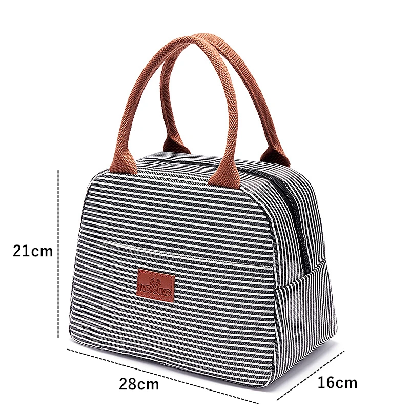 Portátil Térmica Lunch Box Bag para As Mulheres Crianças Oxford Food Storage Tote Viagem Piquenique Refeição Pouch Isolado Cooler Bento Bags