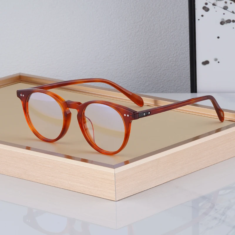 

Small Face Glasses Frames Vintage Round Glasses Men Women Brand Designer OV5256 O'malley Eyeglasses For Female Male Eyewear