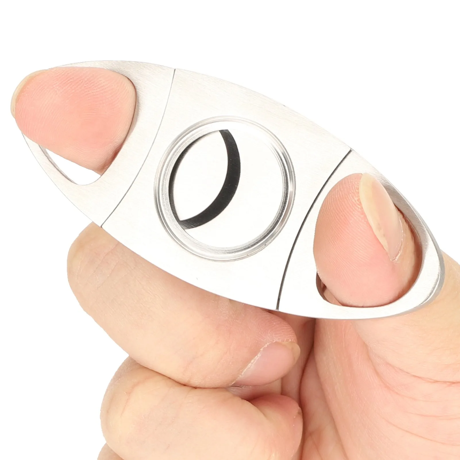 Pocket Cigar Cutter Cigarette Knife Scissors Stainless Steel Double Blades Smoking Accessories
