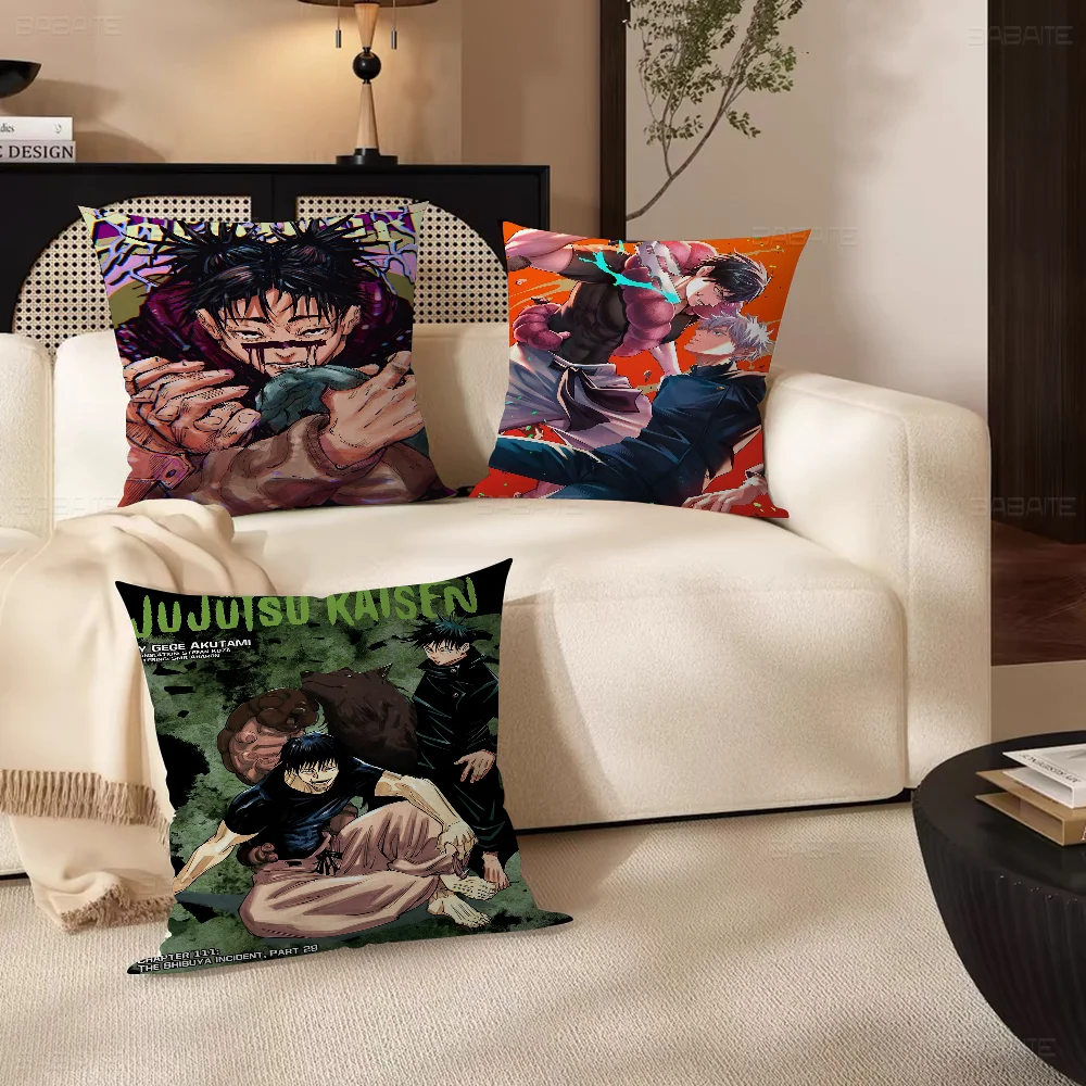 Jujutsu Kaisen Fushiguro Toji Pillowcase toon Gift Cushion Cover Bedroom Home Sofa Chair Seat Decor pillow case