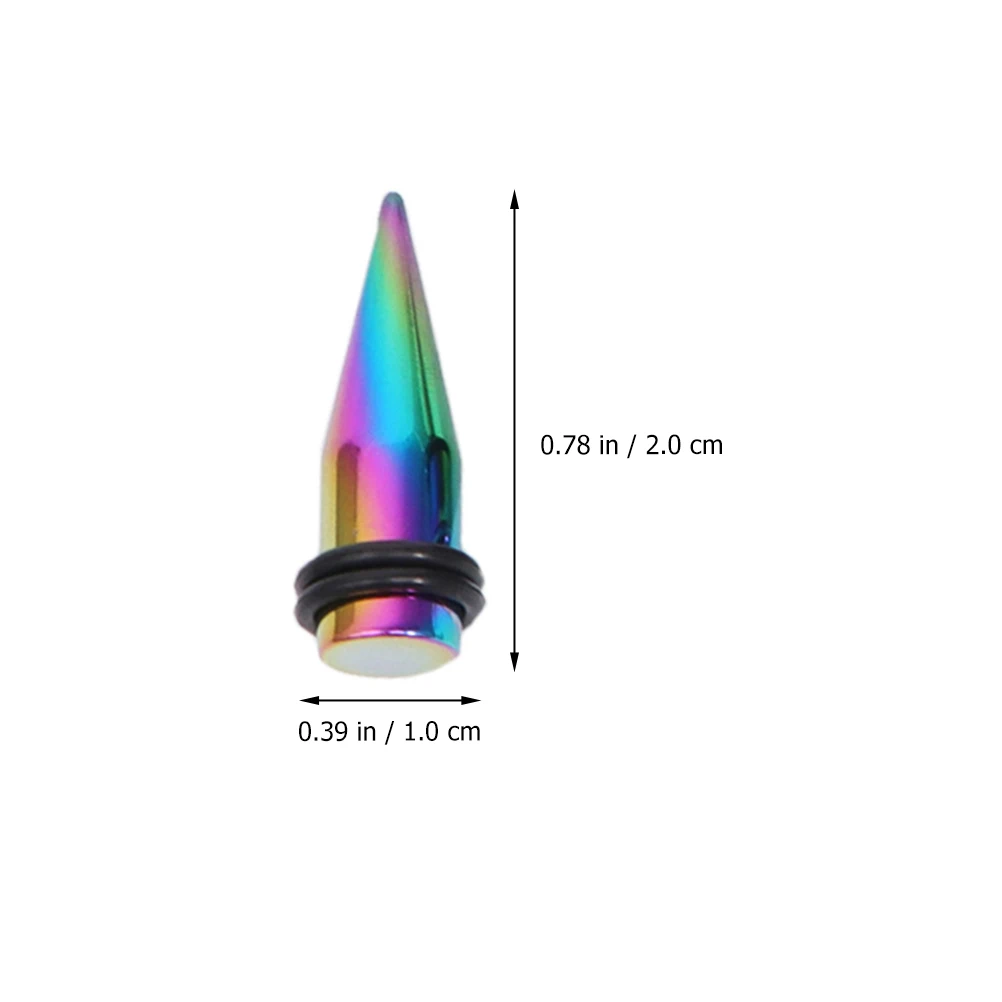 

Colorful Ear Studs Taper Expansions Piercing Nargout Decorative Jewelry Creative Simple Earrings 316L Steel Auricle Piercing