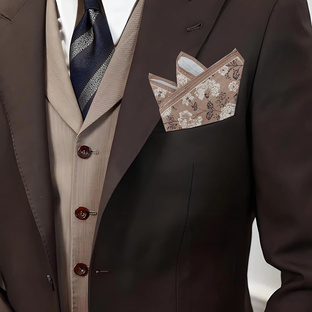 ﻿ Tailor Smith 11.81x11.81 inch Pocket Squares Paisley Men's Handkerchief for Suit Accessories Wedding Business Banquet Gift