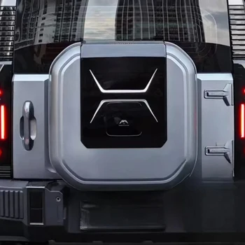 Traseira do carro pneu sobressalente tampa adesivo, Modificado Trunk Lid adesivo decorativo, Pull Flower, adequado para viagens JETOUR, T2, 2023, 2024