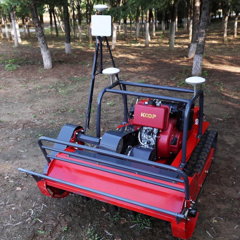 Customized CE EPA All Rubber Remote Control Robotic Flail Orchard Farm lawn Mower