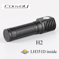 Convoy H2 Flashlight with LH351D Led Lanterna+Headlight 18650 Headlamp High Powerful Torch Fishing Head Light Type-c Port