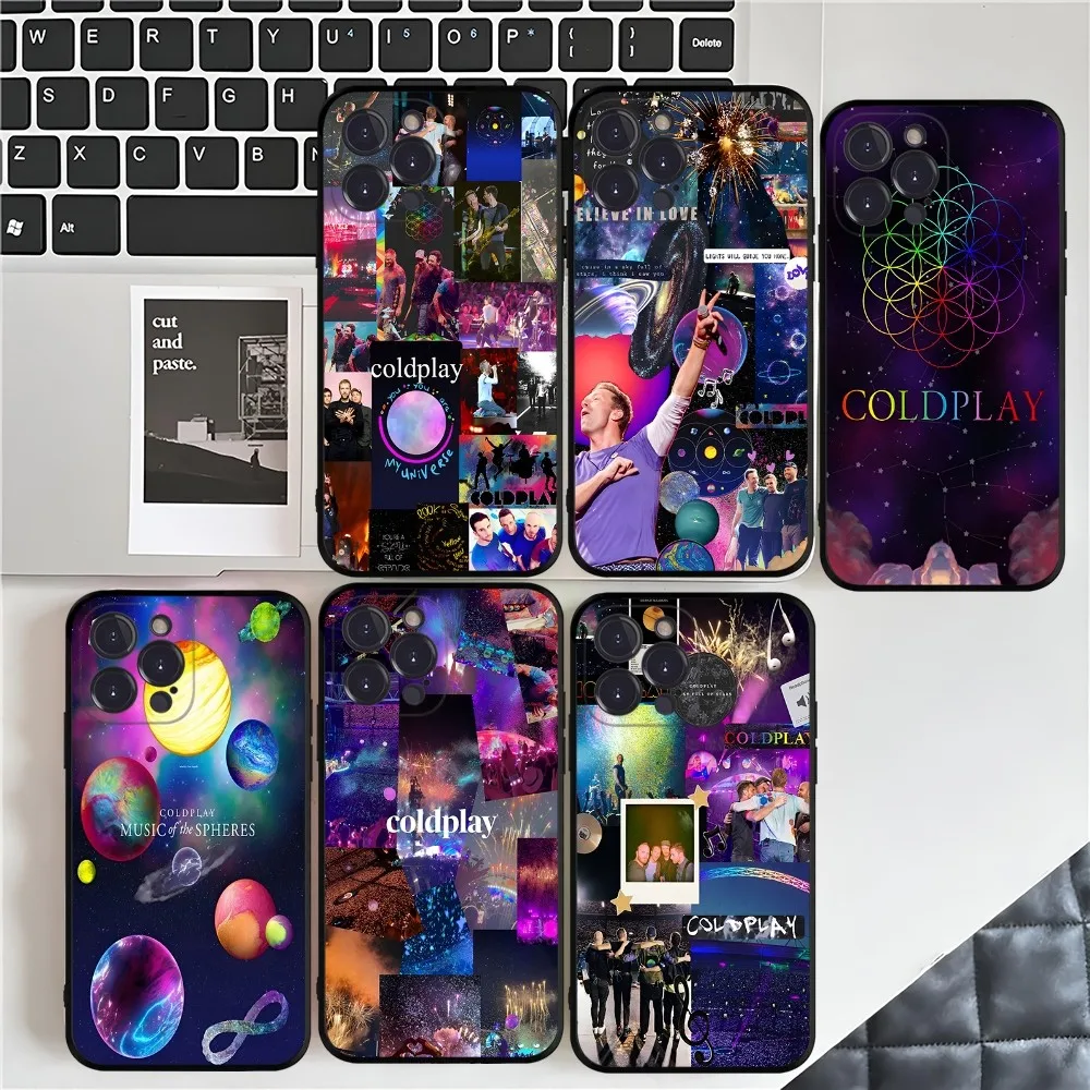 

Band C-Coldplay Moon Music Phone Case For IPhone 16 15 14 11 12 13 Mini Pro XS Max Cover 6 7 8 Plus X Funda Shell