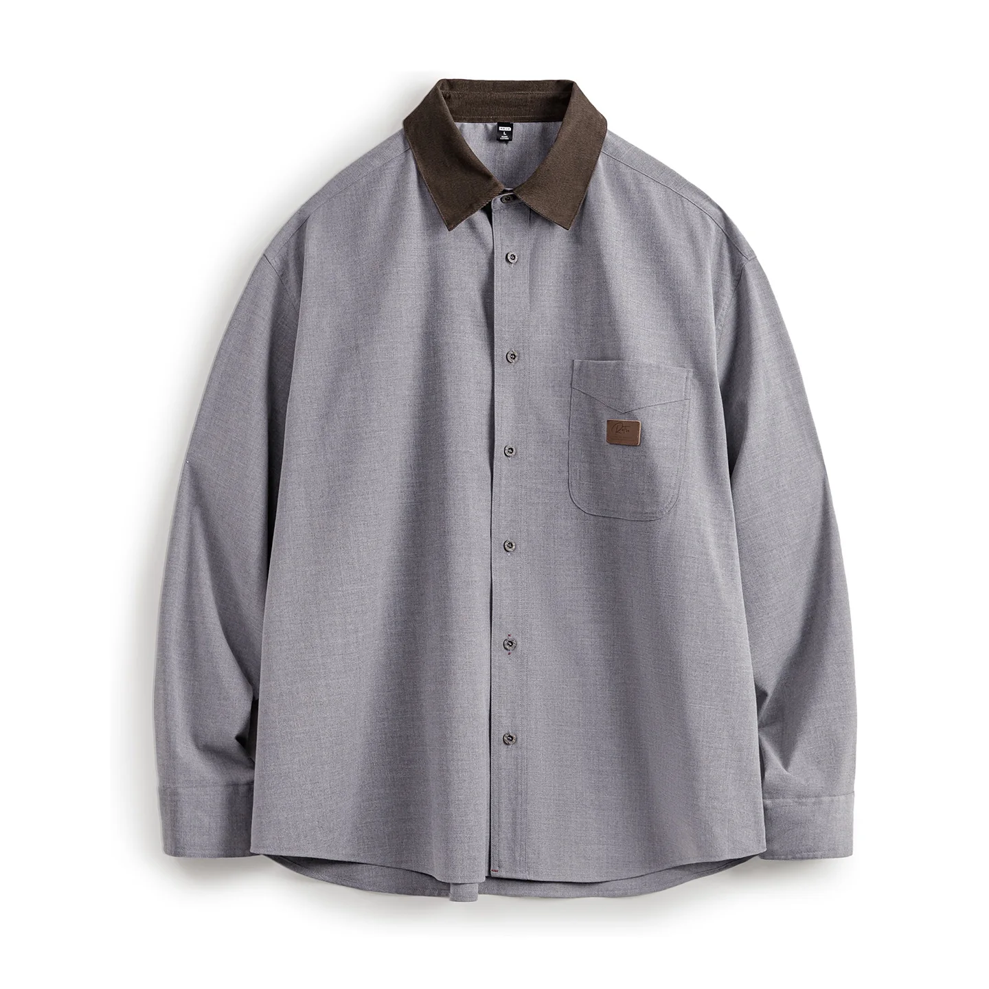 

Мужская вельветовая рубашка Maden, повседневные рубашки с длинными серыми рукавами, мужское пальто, осенняя мужская одежда, модные блузки в стиле ретро