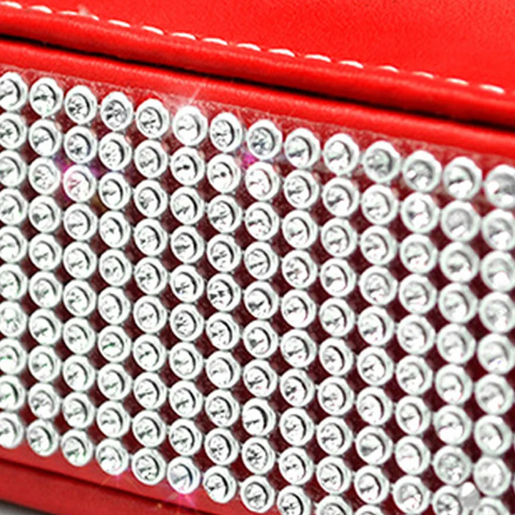 

Elegant Tissue Box Stylish Car Home Office Decor Napkin Holder Multi-Functional Facial Tissue Storage Red