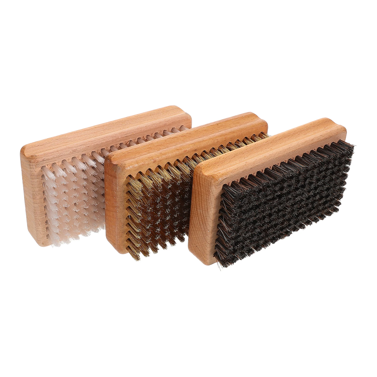 

3 Pcs Snowboard Care Brush Waxing Tool Nylon Snowboarding Accessories Copper Horsehair for Single Double Boards Accessories