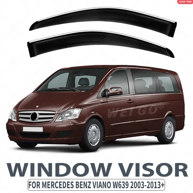 

Для Mercedes-Benz Viano W639 2003-2013: Дефлекторы окон, навесы-козырьки, защита от дождя и солнца для боковых окон, автоаксессуары