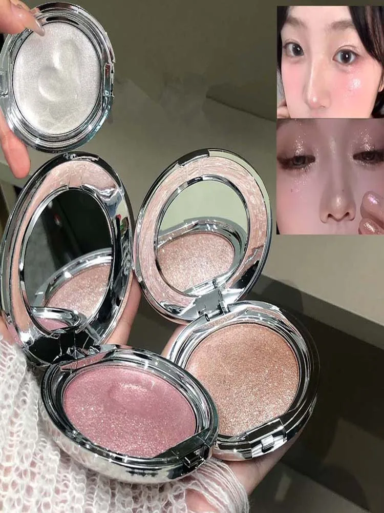 kakashow Diamond Shimmer Highlighter Cream Potato Texture Long Lasting Multi-Use Face Eye Cheek Makeup for Party & Gift