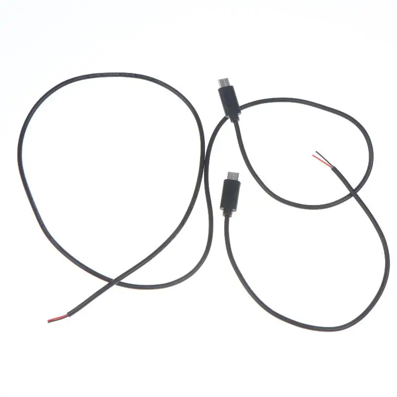 USB Type-C Pigtail Cable Extension Power Cable USB-C Plug To 2 Pin Bare Wire Open End Connector For DIY Repair Wire Cord