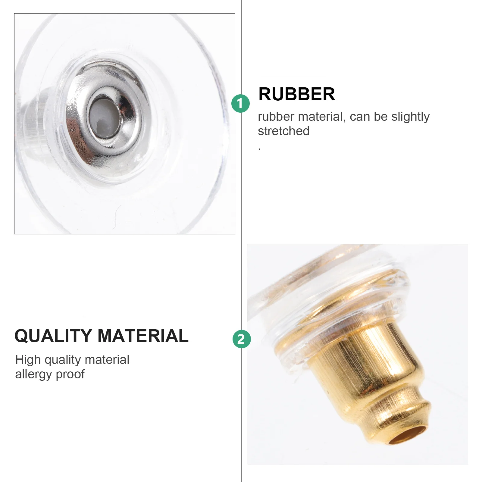 

600pcs Earring Stopper Multifunctional Rubber Backs For Diy Jewelry Making Ear Studs Replacement Ear Accessory Findings Craft