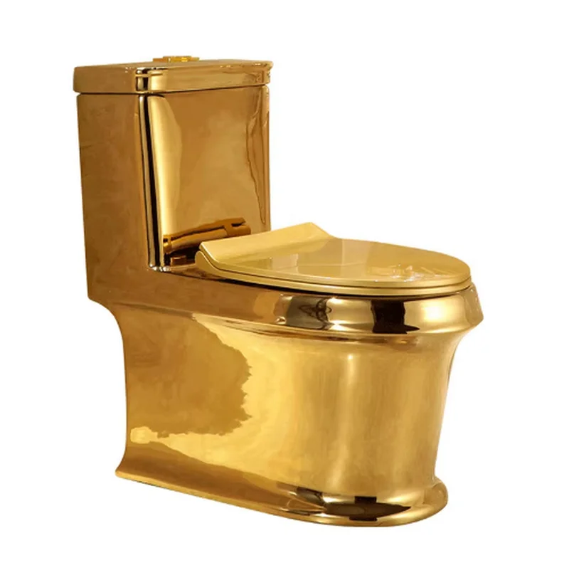 Gold tuhao gold personalized toilet Creative Color toilet deodorant ceramic toilet YX620TB