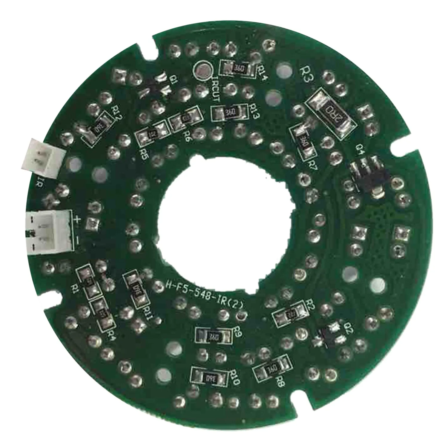 A37T-2Pcs كاميرا CCTV 10Mil 90 درجة أحمر 5 مم لمبة IR لوحة مصباح الأشعة تحت الحمراء - 24 LED و48 LED