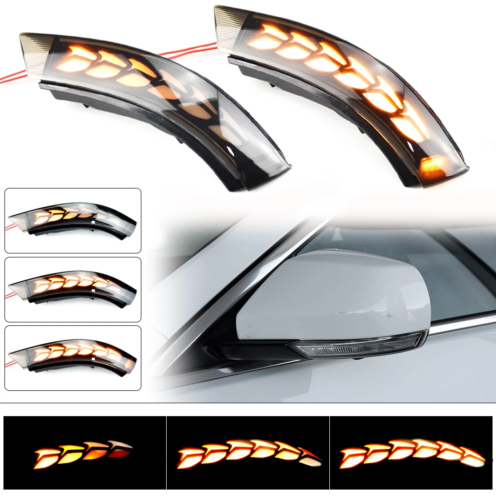 

Fit For Cadillac ATS ATS-V 2013-2019 CT4 CT4-V 2020-2022 Dynamic Turn Signal Lights LED Side Mirror Blinker Light