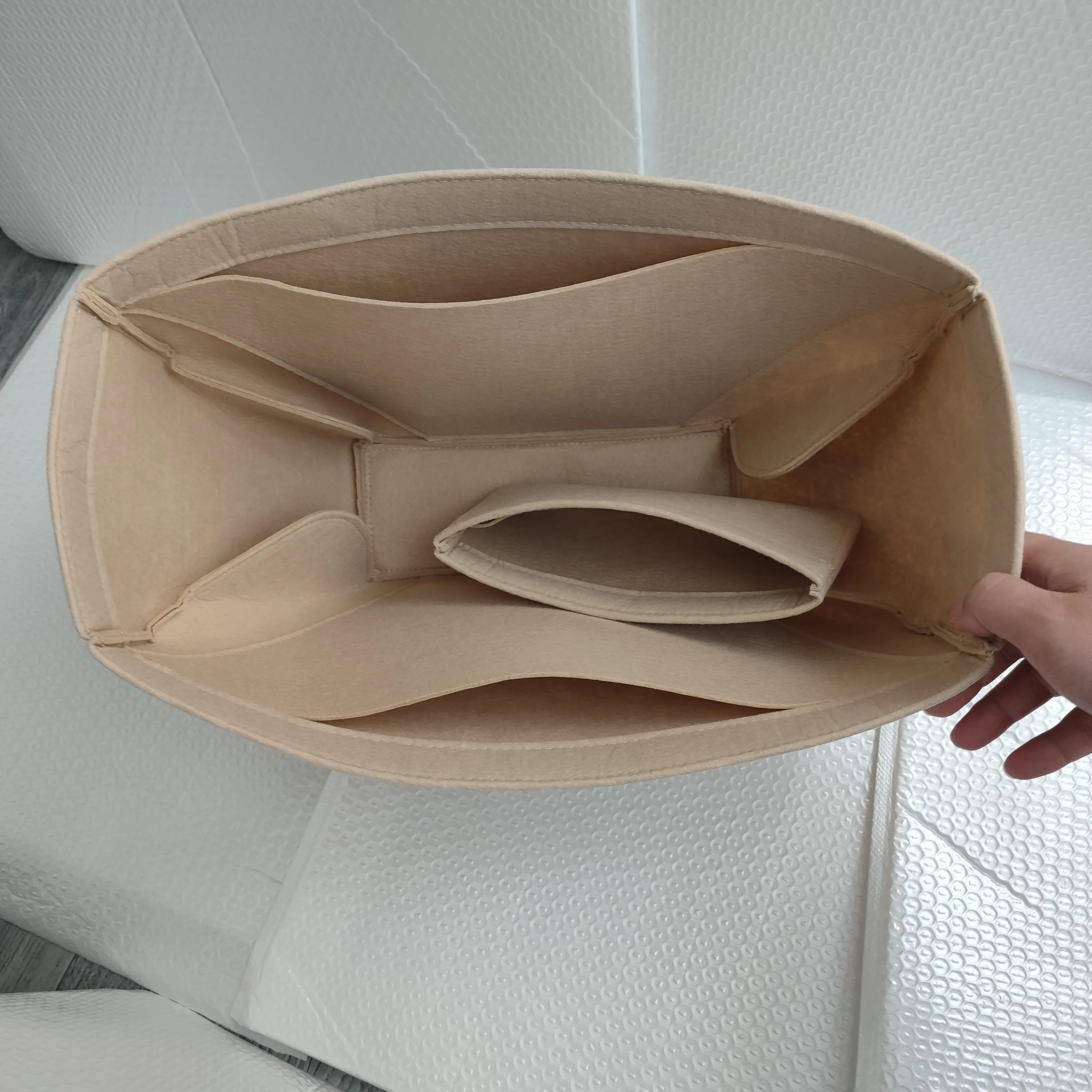 Doublure intérieure de sac à main adaptée pour mini fourre-tout Cyme ou Cyme, stockage de poudres, organisateur de sac à main, garde la forme