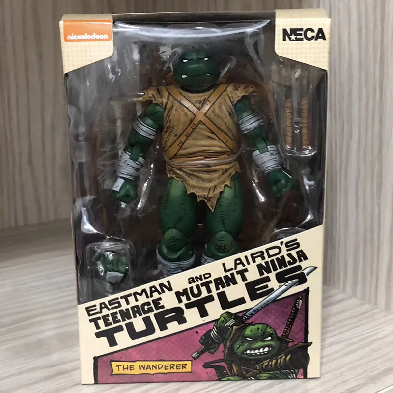 

NECA 54372 TMNT Action Figurine Teenage Mutant Ninja Turtle Figure The Wanderer Figuras Anime 7-Inch Model Original Gift for Kid