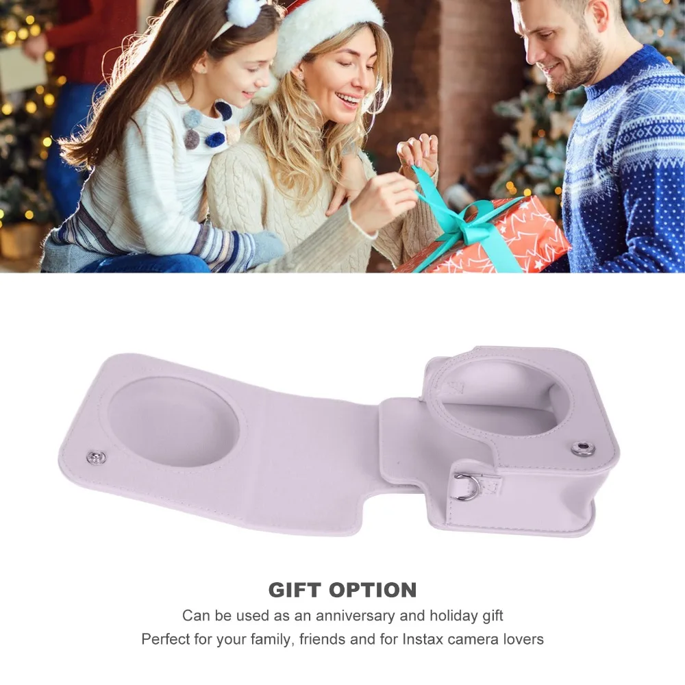 PU Leather Camera Case Soft Lining Interior Case Only Protective Camera Cover Bag for Fuji Instax Mini 12