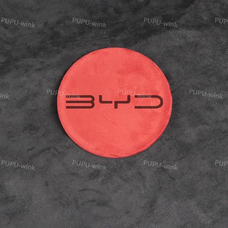 BYD Atto3 يوان زائد ختم دولفين النورس عجلة توجيه سيارة مركز ملصق الفولاذ المقاوم للصدأ غطاء من جلد الغزال ATTO 3 EV اكسسوارات