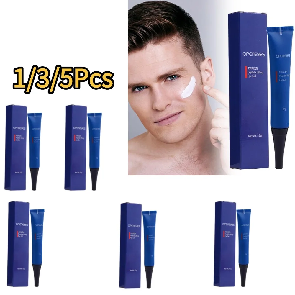 1/3/5 قطعة الرجال توقظ الببتيد رفع جل العين الرجال كريم عين ترطيب تحت كريم عين للهالات السوداء الانتفاخ العين العناية بالبشرة #1