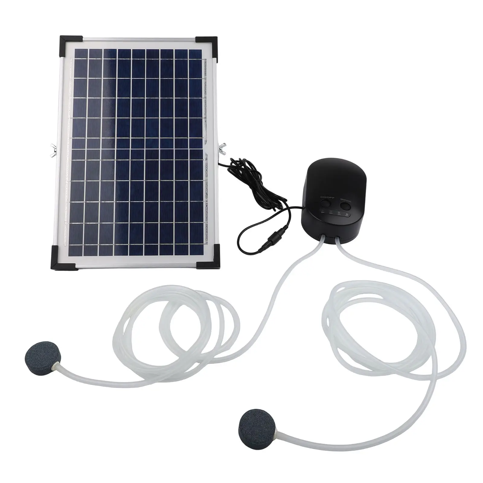 Fish Tank Oxygenator Aquarium Aerator Adjustable Solar Panel Adjustable Solar Panel Pump Inner Box Size 38*30.5*10CM