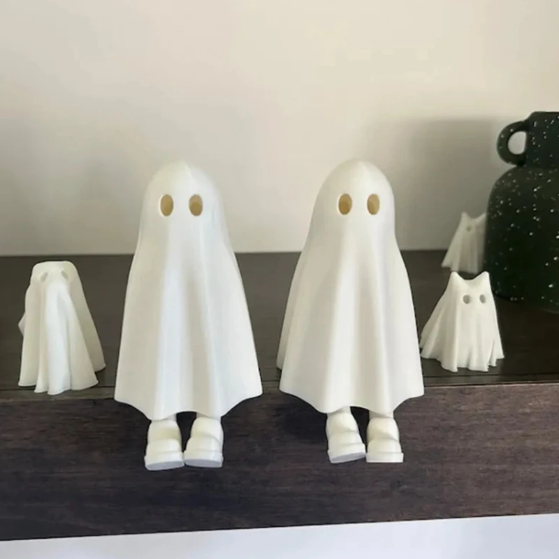 Halloween 3D Printed Ghost Little Man Halloween Desktop Decoration Car Interior Decor Children Gift Home Decor Supplies 인테리어