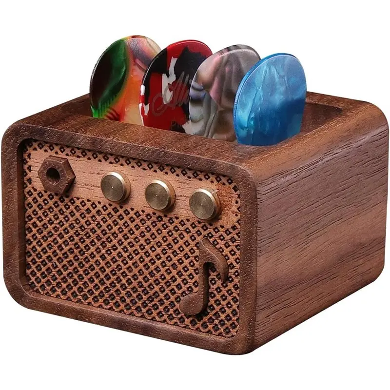 ABVL-Speaker Style Guitar Plectrum Storage Rack, Convenient For Carrying, Ideal For Storing And Displaying For Guitarists, Great