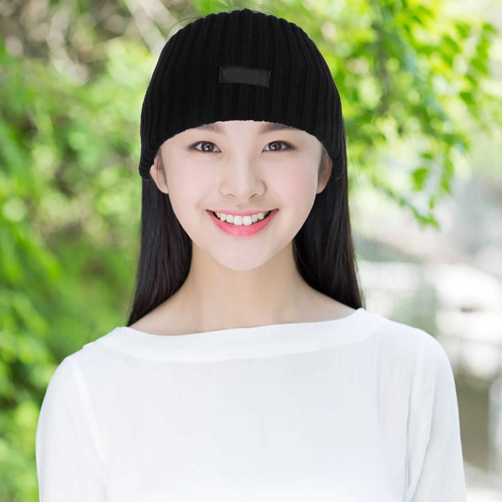 1Pcs Wide Elastic Hairband Cotton Rope Knitted Headband Warmth Comfortable Fit All Head Sizes for Winter Outdoor Exercise Makeup