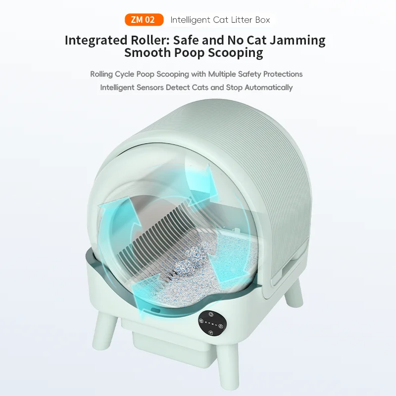 Productos para Mascotas, Caja  - Smart Cat Litter Box Wifi App Control reseña y precio