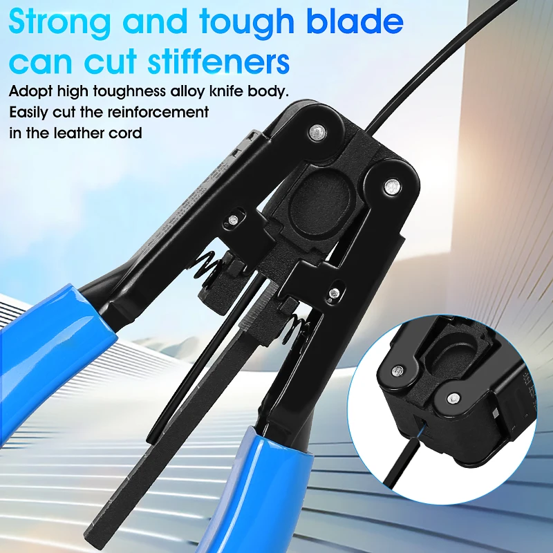 5G Communication Cable Wire Stripper Fiber Stripping Tool 2.1*1.6mm Fiber Drop Cable Stripping Pliers