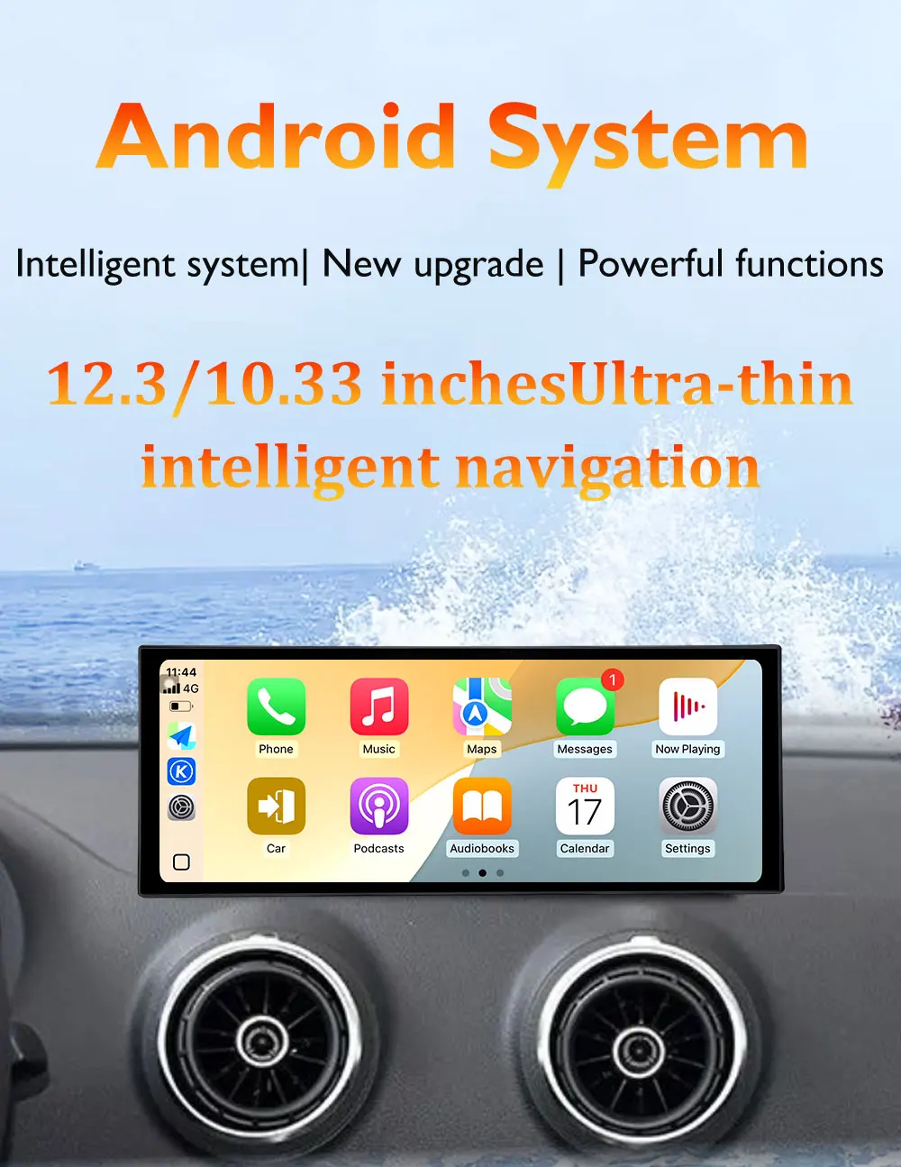 RHD For Audi A4 B8 A5 2009 - 2016 Bluetooth WiFi Carplay Android 16 GPS Navi 4G Car Video Multimedia Radio Player