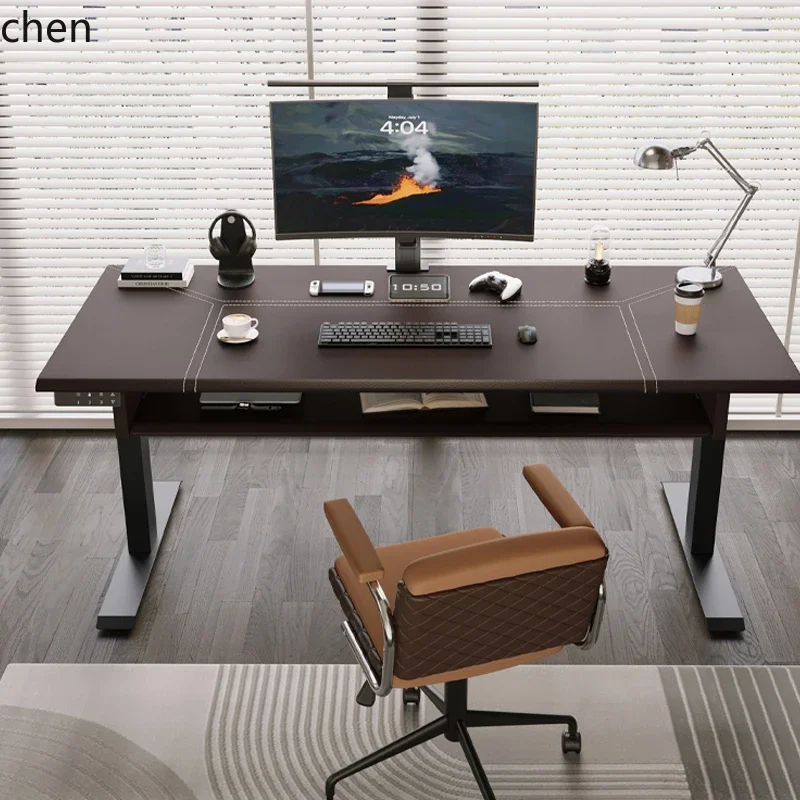 

DSA leather desktop computer office desk lifting keyboard support work desk