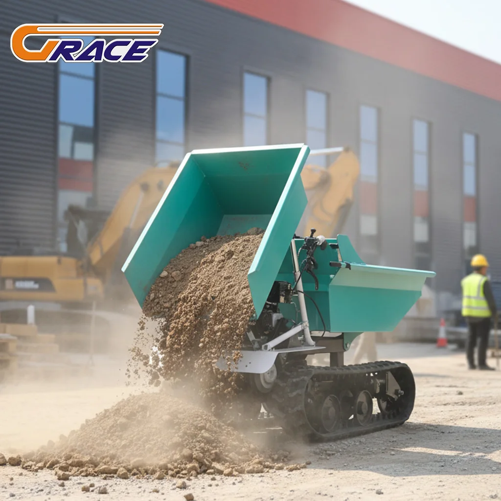 

Hot Sale High Quality Mini Dumper Truck 800kg EURO 5 EPA Fast Delivery Crawler Mini Dumper farm work use