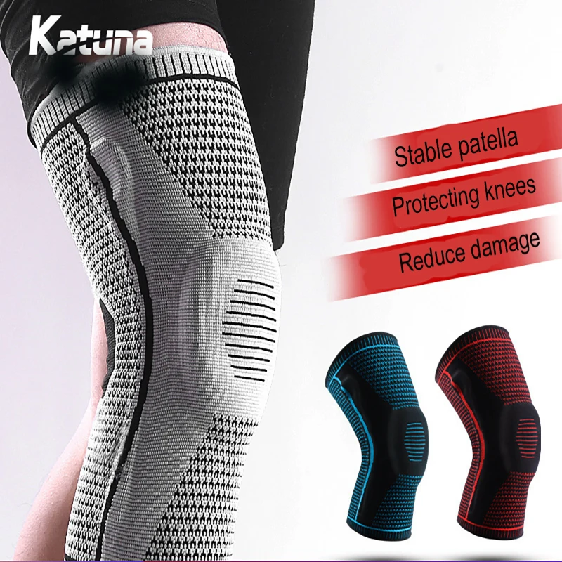 Sports knee pads Men\'s professional meniscus protection for knee injuries Running Fitness Thin anti slip knee pads