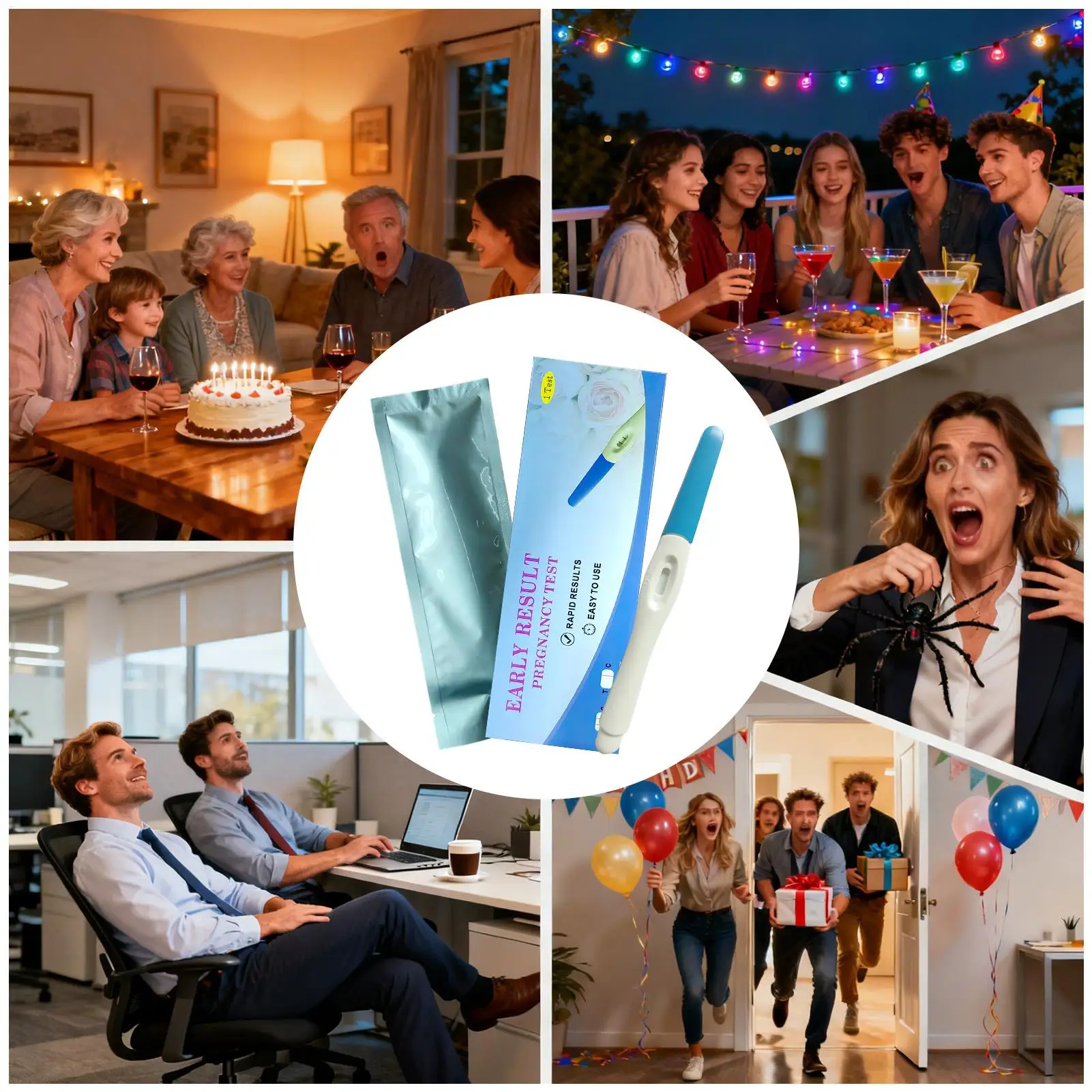 وهمية اختبار الحمل الإيجابي متعة نكتة لعبة كاذبة اختبار الحمل لعبة للبالغين الأسرة يوم كذبة أبريل المنزل حفلة عيد الميلاد #4