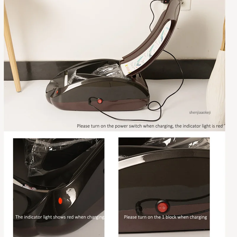 Lm-100s máquina de filme de sapata inteligente casa automática de uma vez máquina de cobertura de sapato com usando a função de memória 200 pces sapatos cobrir